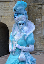 Costume vénitien bleu