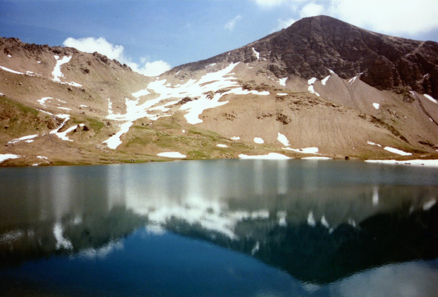 Reflet sur un lac de montagne